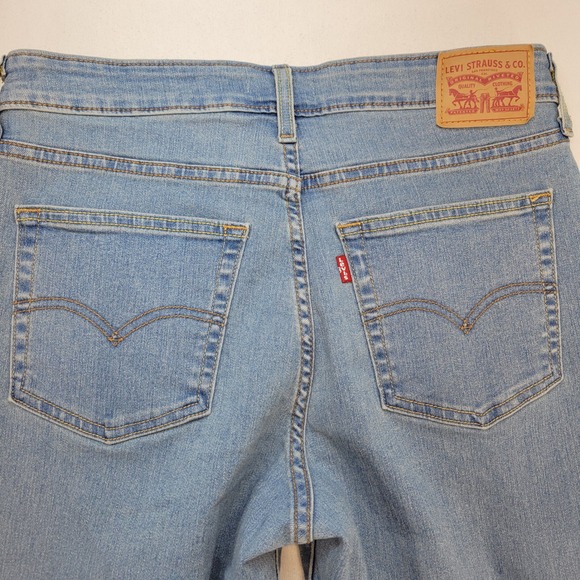 Levi's 725 Jeans Womens 30 Light Blue High Rise Bootcut Denim - Picture 4 of 12